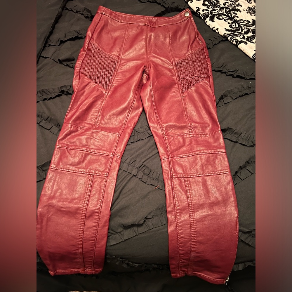 Free People Leather Pants